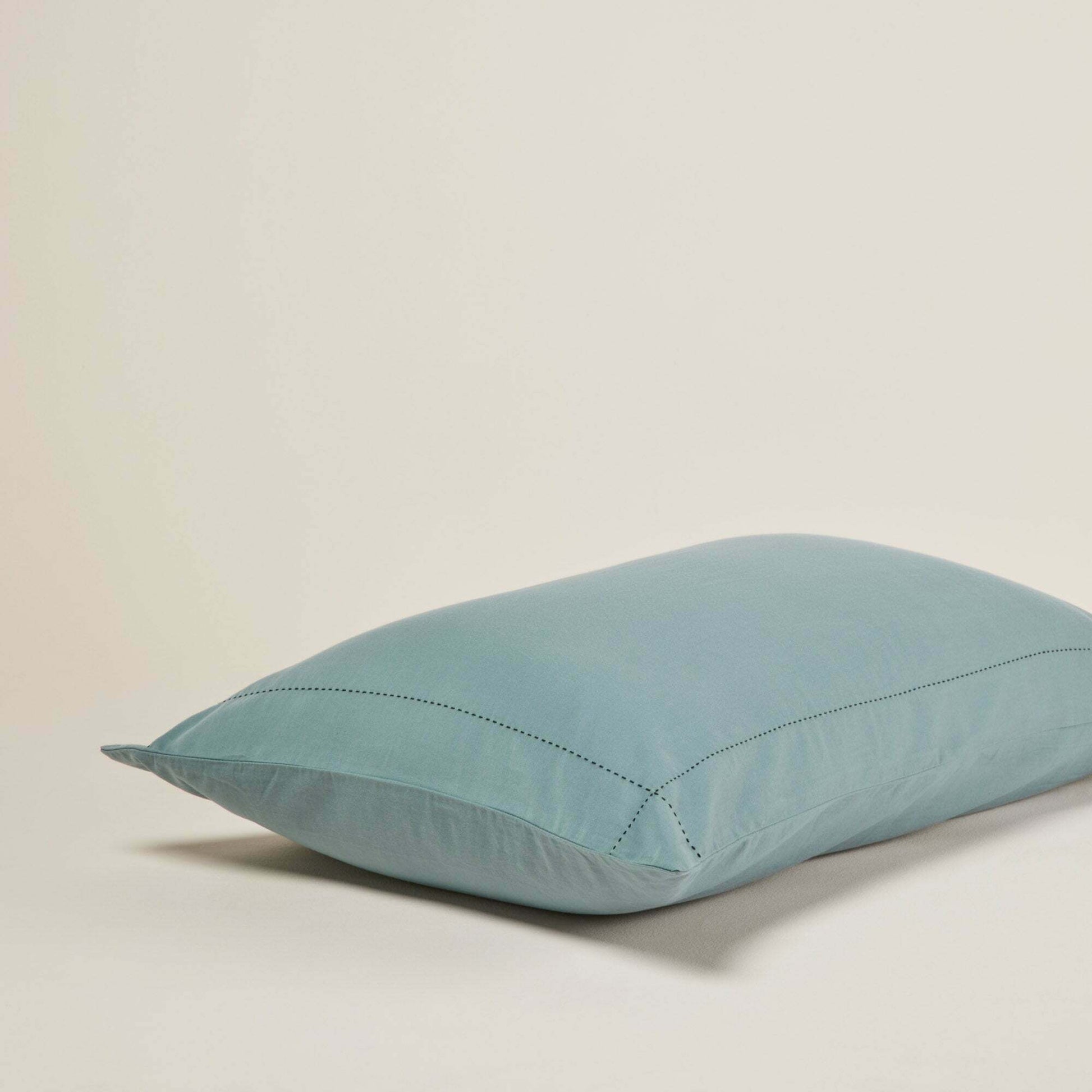 Lot De 2 Taies D'oreiller Anouk Vert De Gris Et Noir - Madura — 213613.jpg