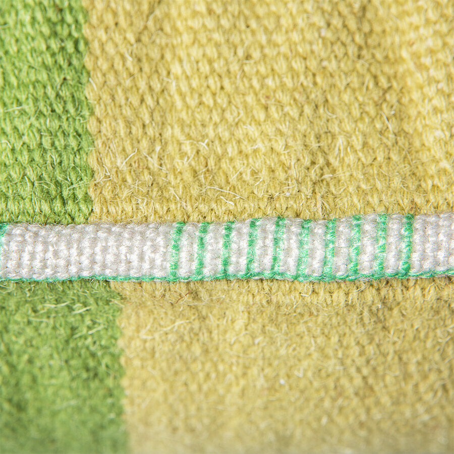 Coussin en laine tissé à la main Vert (38X74) - HKLIVING — 216060.jpg