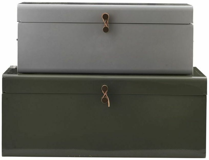 2-malles-de-rangement-grise-et-verte-house-doctor-3