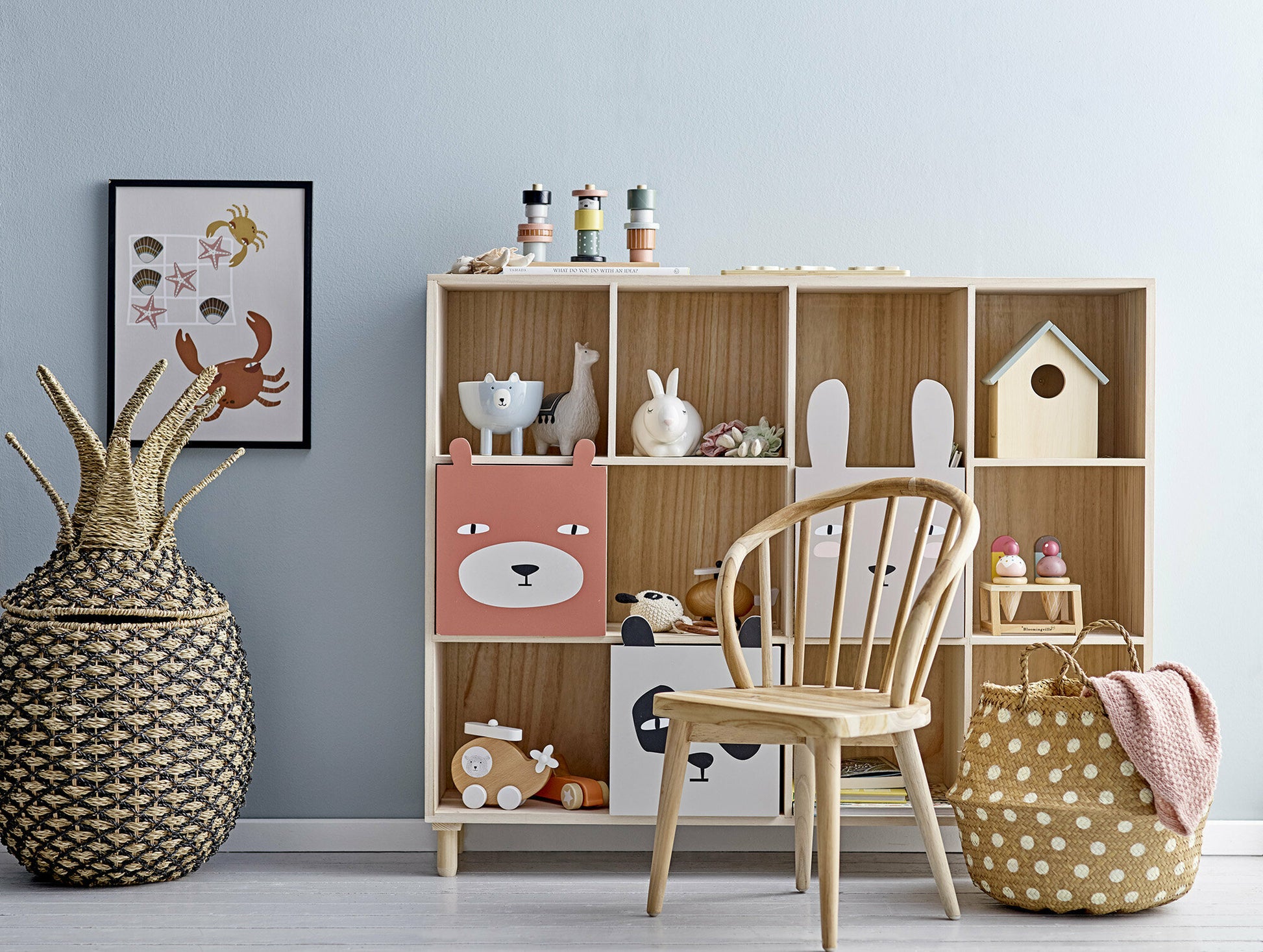 Bibliothèque pour enfant en bois Calle - Bloomingville mini — 221702.jpg