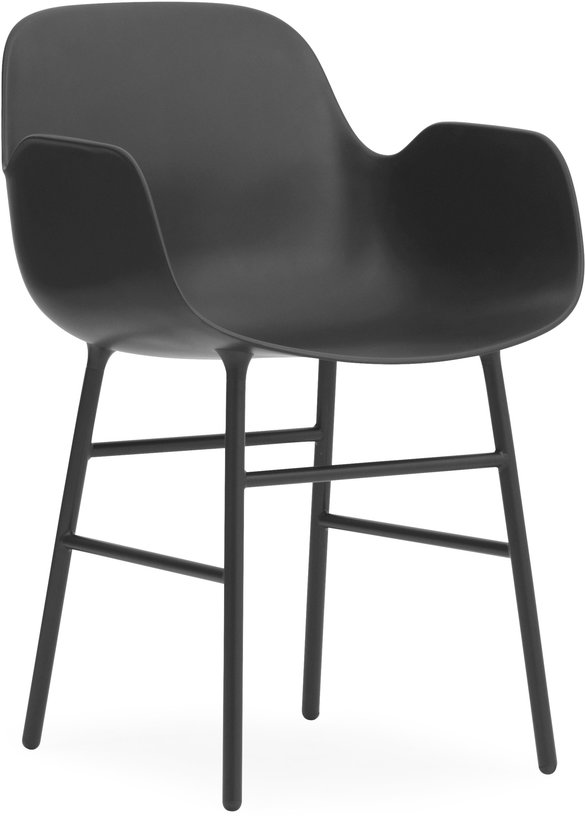 chaise-avec-accoudoirs-en-acier-et-pp-noir-form-normann-copenhagen-1
