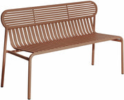 Banc de jardin en aluminium terracotta Week-End - Petite Friture — 236672.jpg