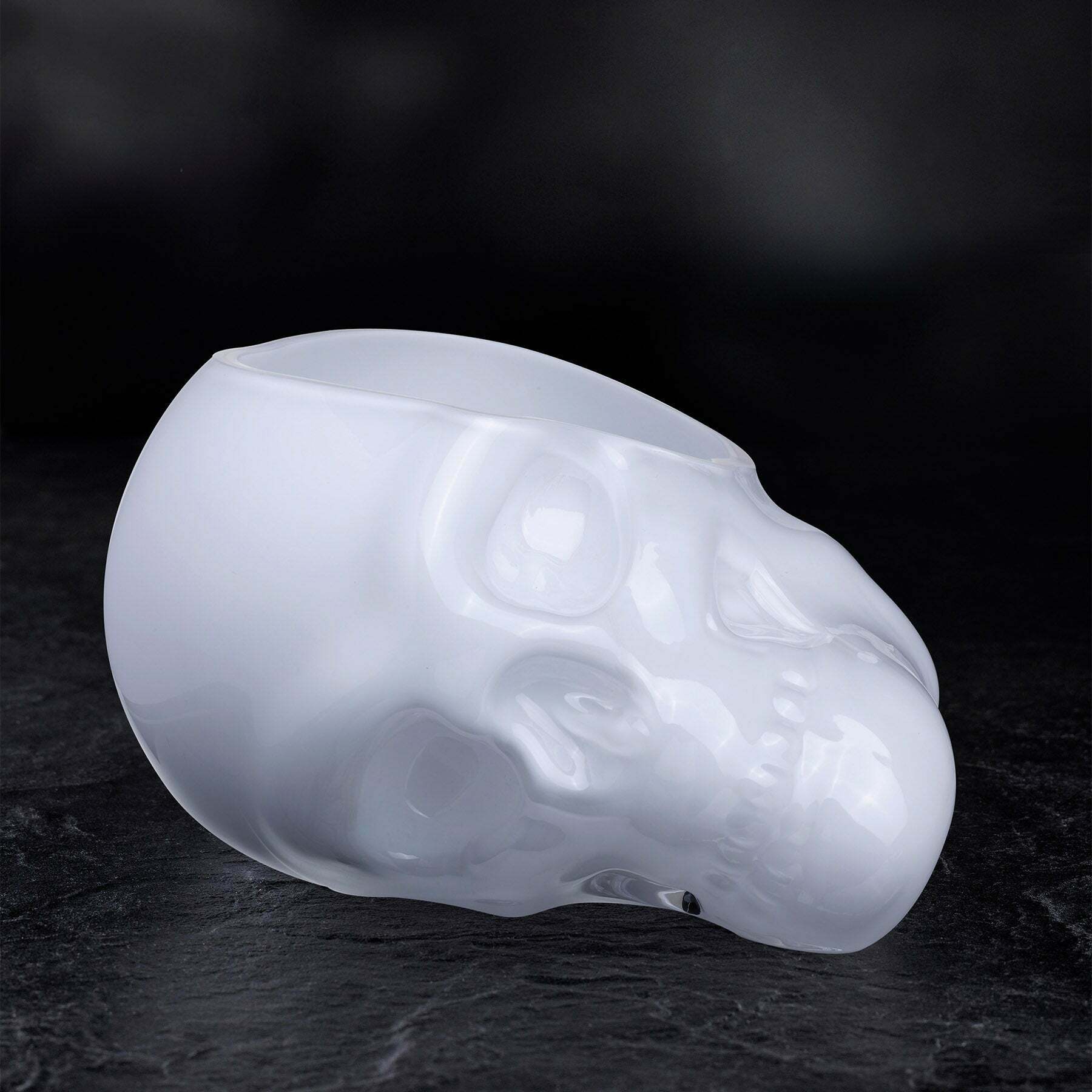 Memento Mori Skull Bowl Opal White Small - (Petit bol crâne) Nude Glass — 238390.jpg
