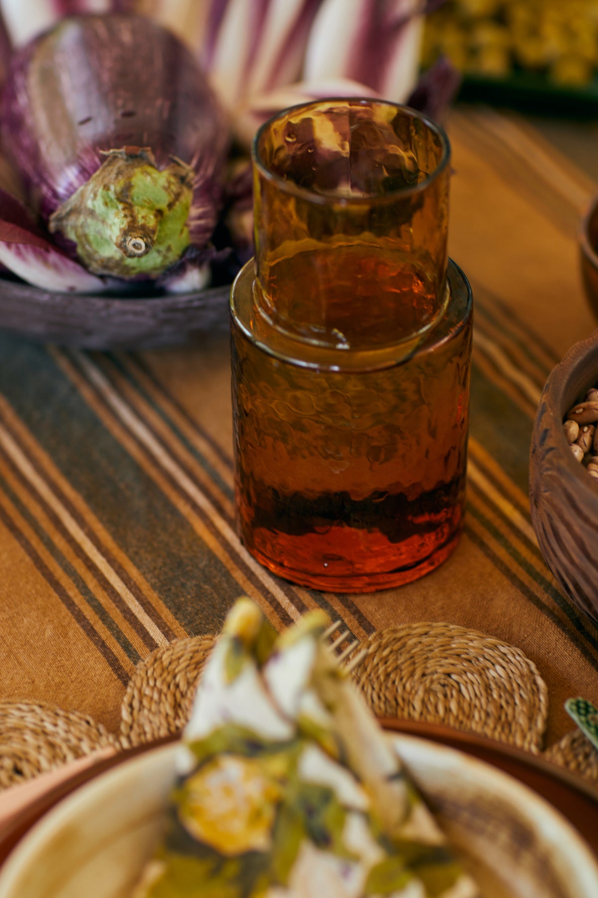Amber glass carafe - HKLIVING
