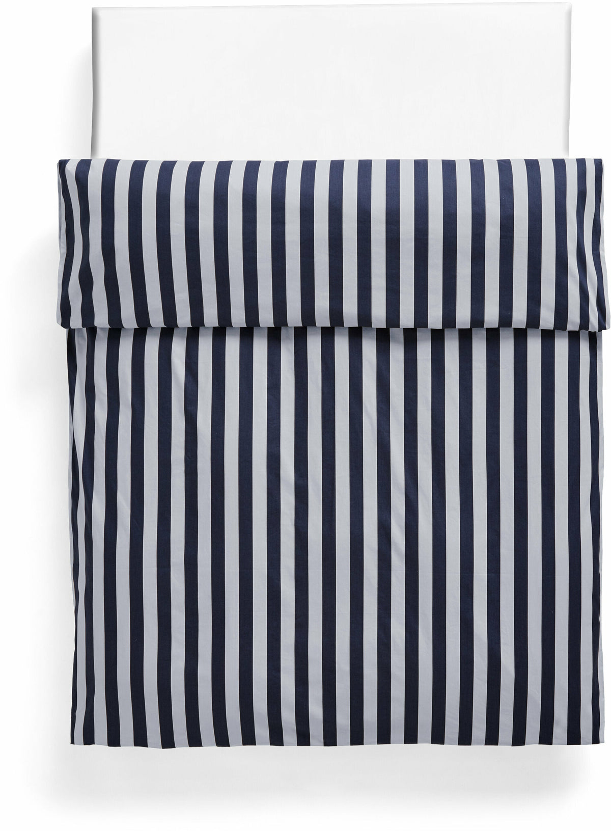 Copripiumino a strisce blu notte e gris clair 260 x 220 cm Estate - HAY