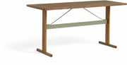 table-haute-a-manger-en-noyer-naturel-et-vert-menthe-200-cm-passerelle-hay-1