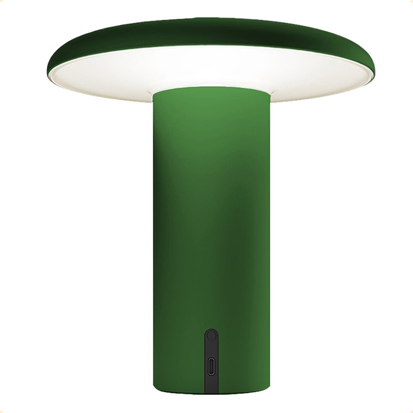 lampe-portable-en-aluminium-anodise-vert-19-cm-takku-artemide-2-1