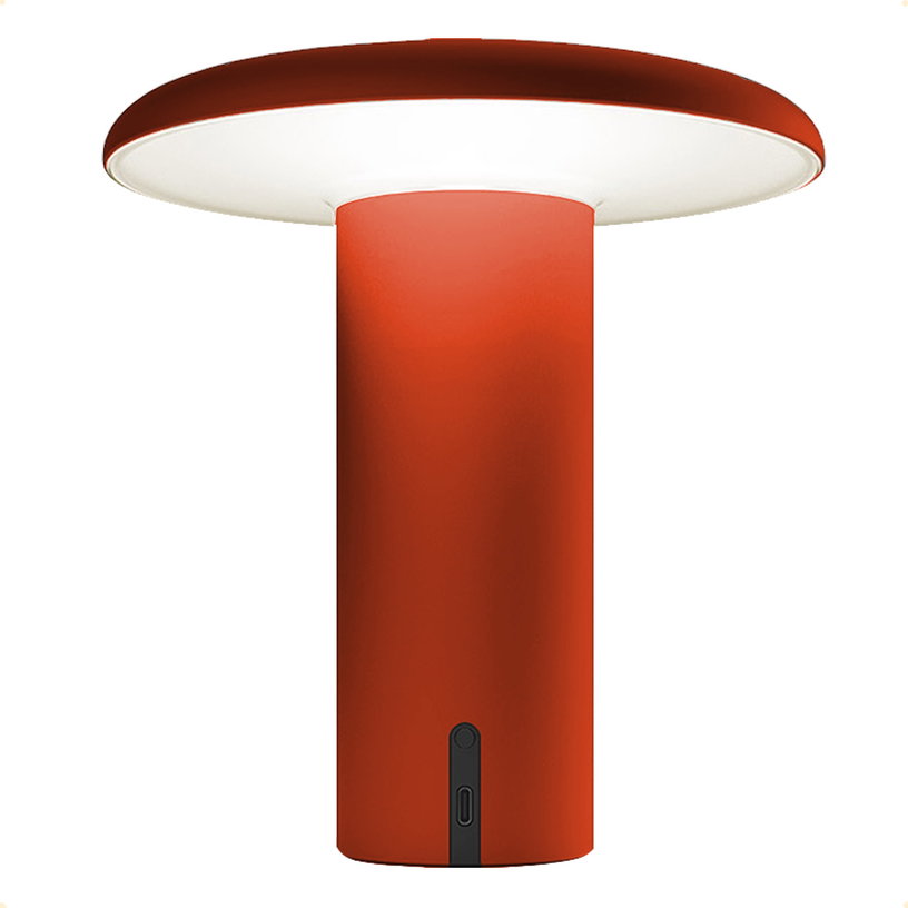 lampe-portable-en-aluminium-anodise-rouge-19-cm-takku-artemide-2-1