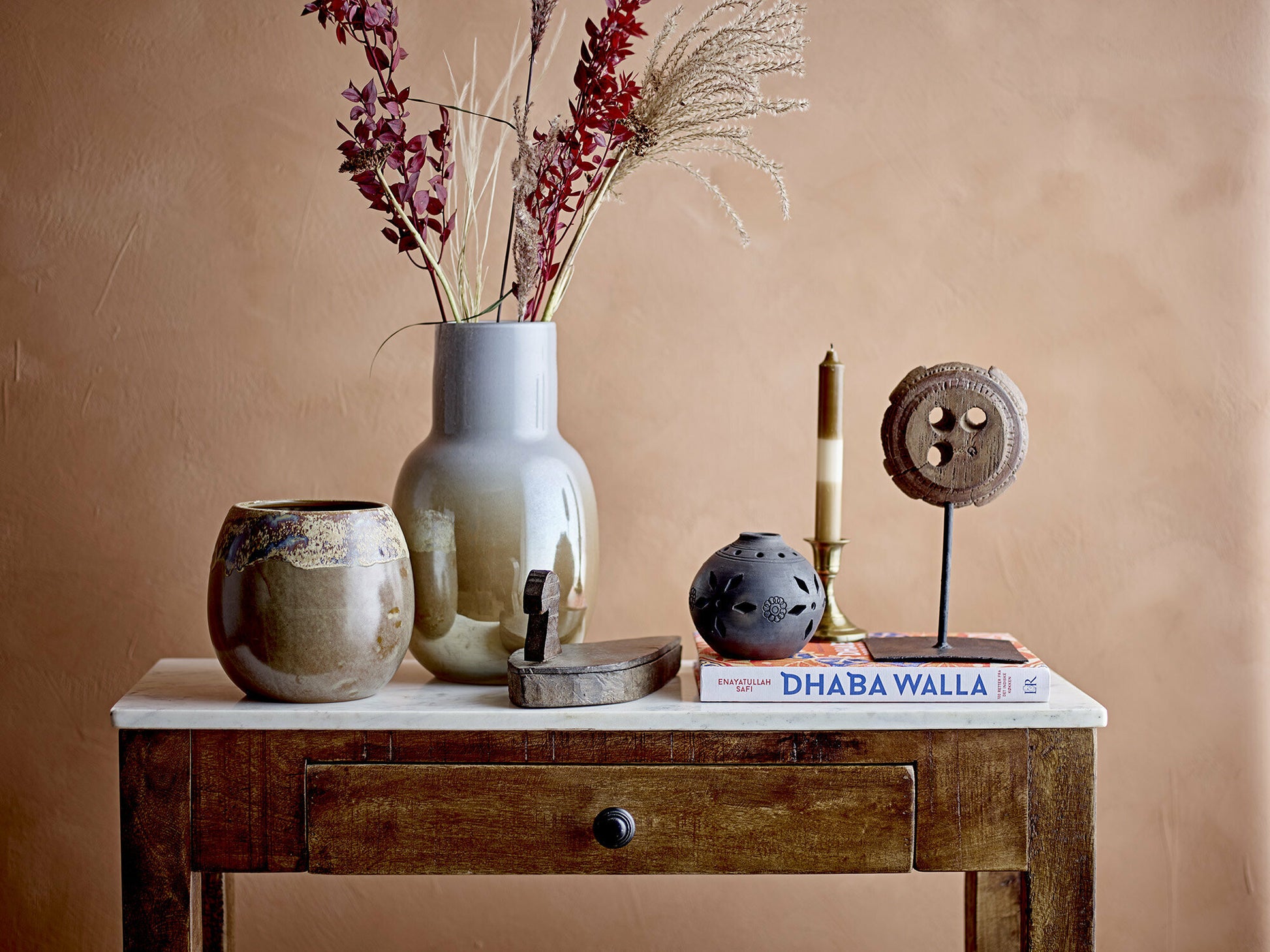 Vase Mewan Verre Marron - Bloomingville — 264511.jpg