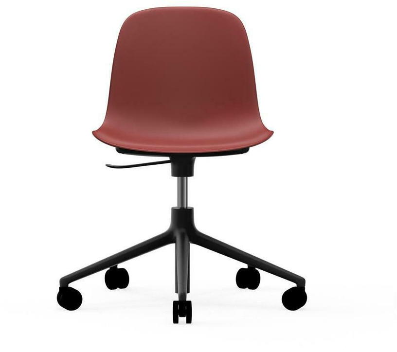 chaise-de-bureau-reglable-a-roulettes-en-pp-rouge-et-noire-swivel-5w-rouge-normann-copenhagen-2