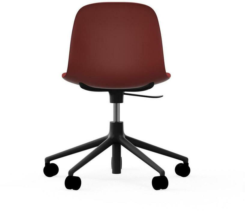 chaise-de-bureau-reglable-a-roulettes-en-pp-rouge-et-noire-swivel-5w-rouge-normann-copenhagen-4