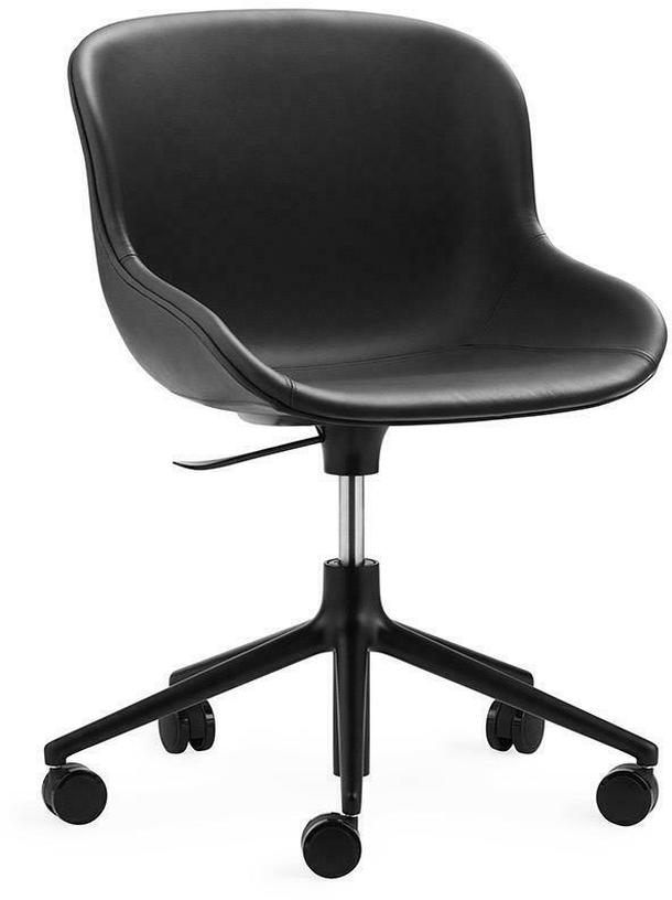 chaise-pivotante-5-roues-en-aluminium-noir-et-cuir-noir-hyg-normann-copenhagen-1