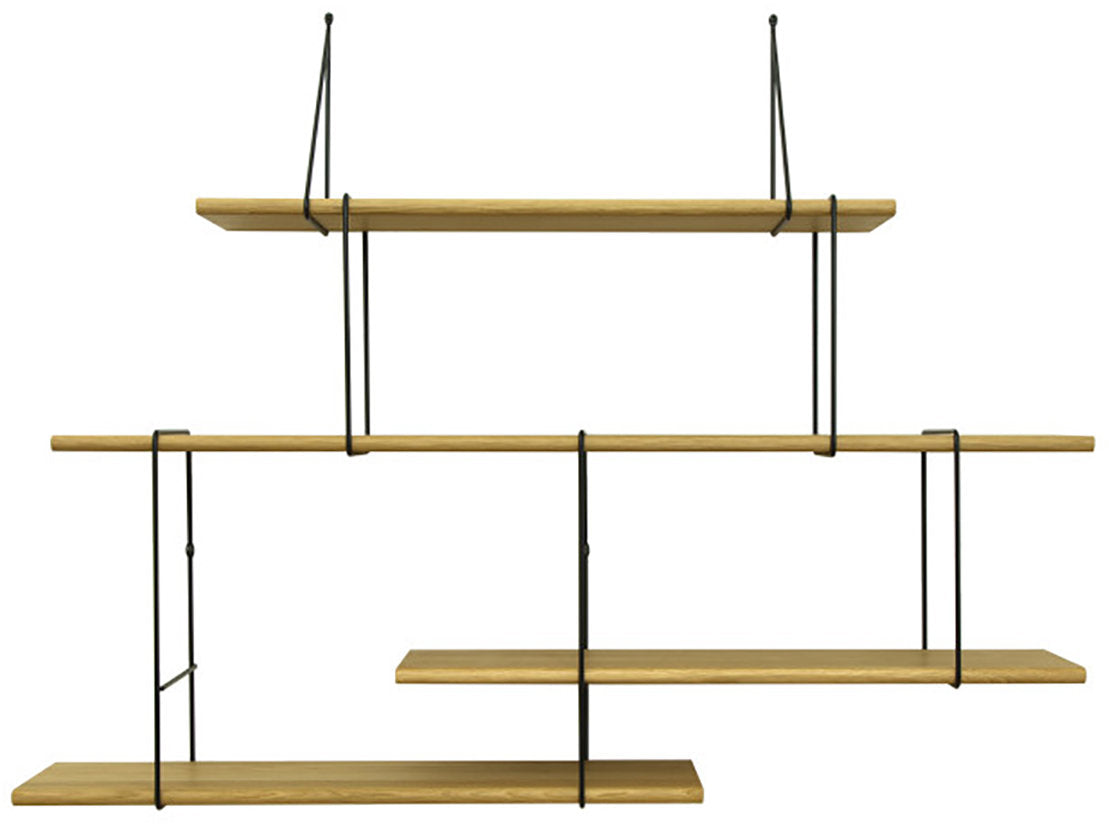Estantería Link en roble y acero negro Setup2 - Studio Hausen