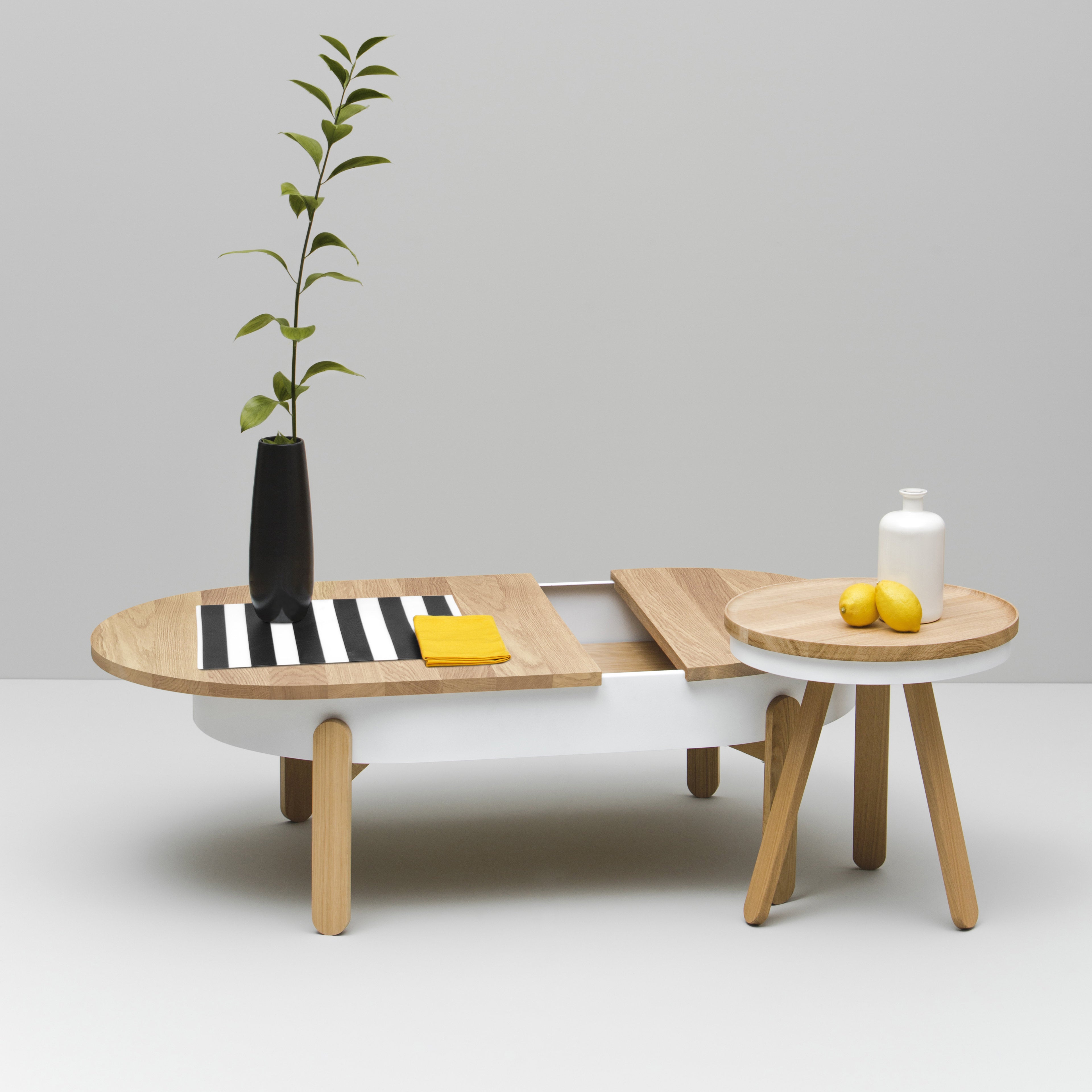 Table basse en chêne et blanche 100 cm Batea - Woodendot — 27731.jpg