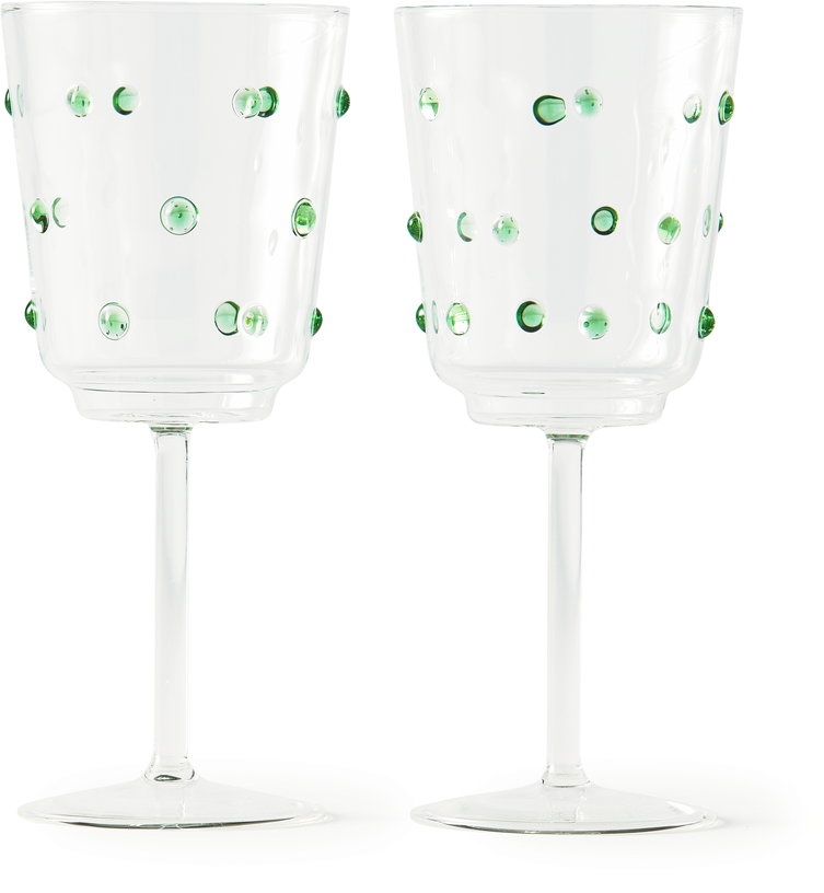 2-verres-de-vin-en-verre-transparent-avec-des-boutons-verts-olive-8-5-x-20-cm-nob-pols-potten-1