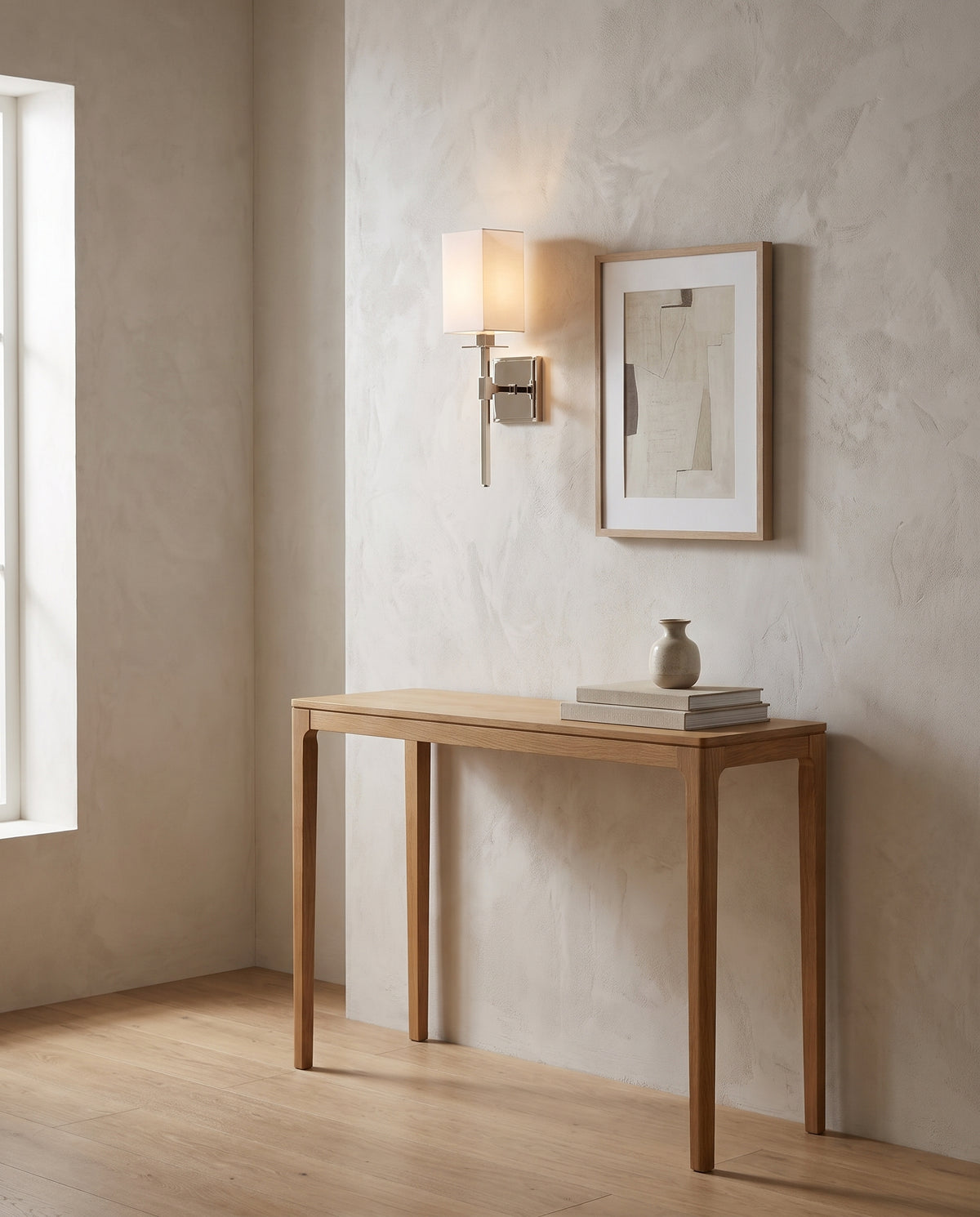 Applique murale en acier nickel poli 11x44cm Taunton - Hudson Valley Lighting en situation