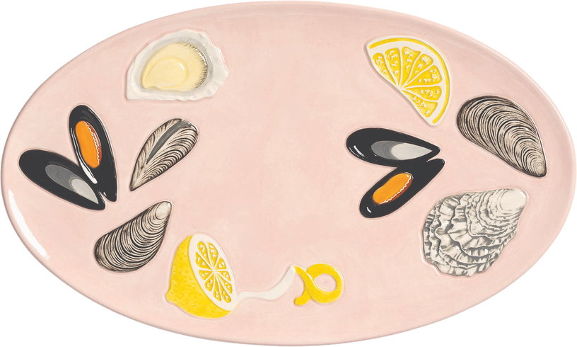 assiette-plate-rose-motif-huitre-de-la-mer-klevering-1