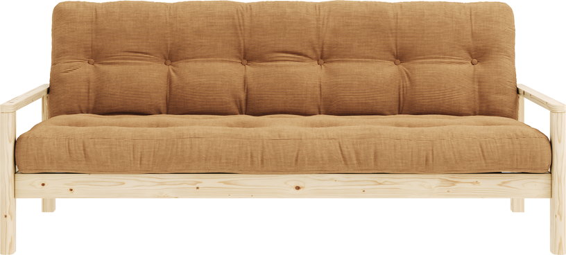 canape-lit-en-bois-clair-et-velours-cotele-marron-fudge-knob-karup-design-4