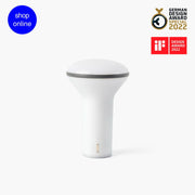 lampe-portable-blanc-opal-et-gris-buddy-faro-barcelona-1