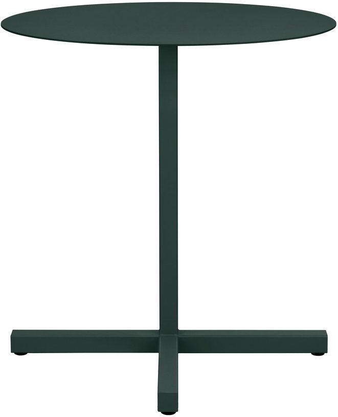 table-ronde-en-acier-vert-fonce-mat-chop-hem-2