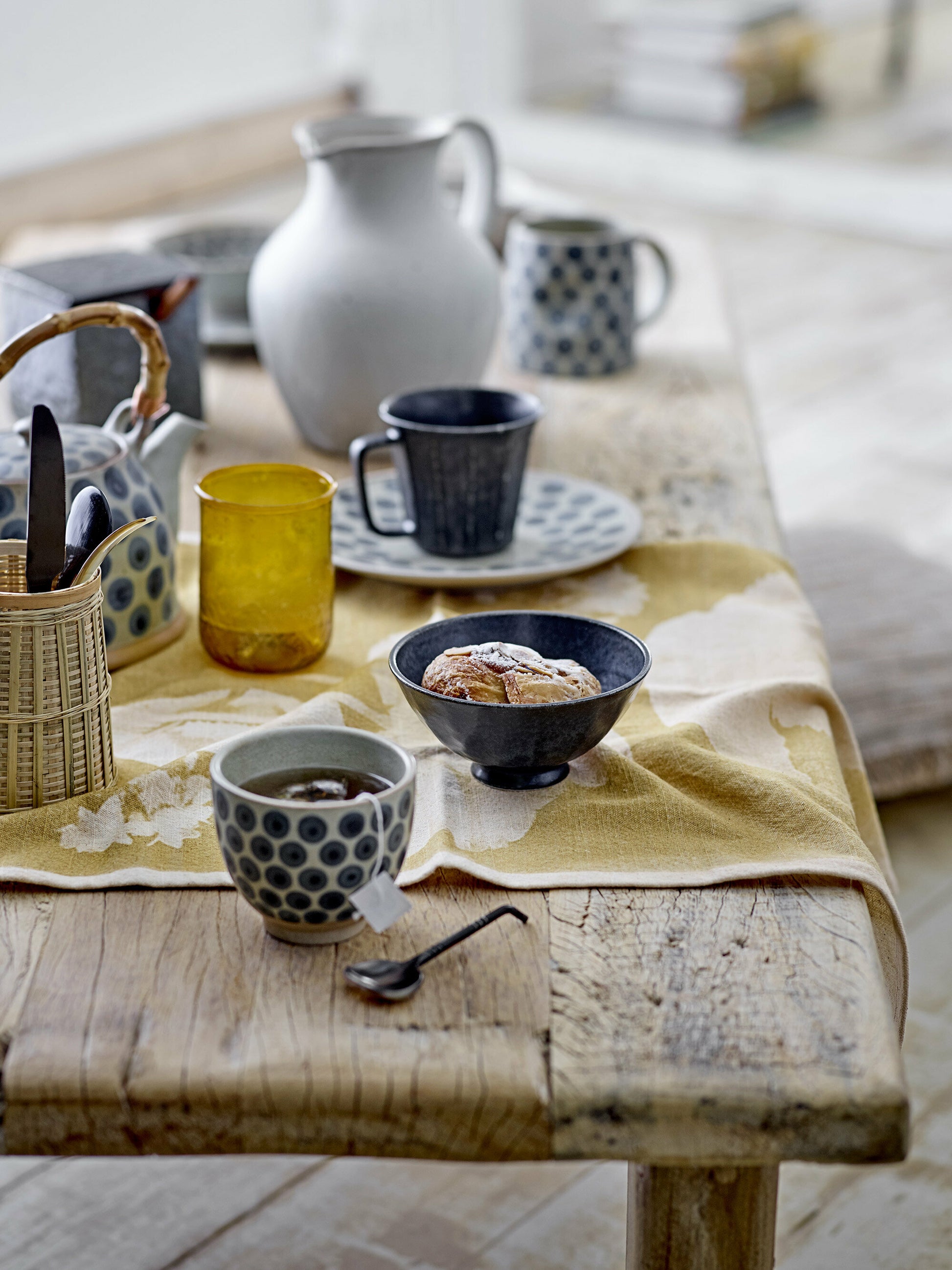 Serviette de cuisine Celleste Jaune Coton - Bloomingville — 297726.jpg