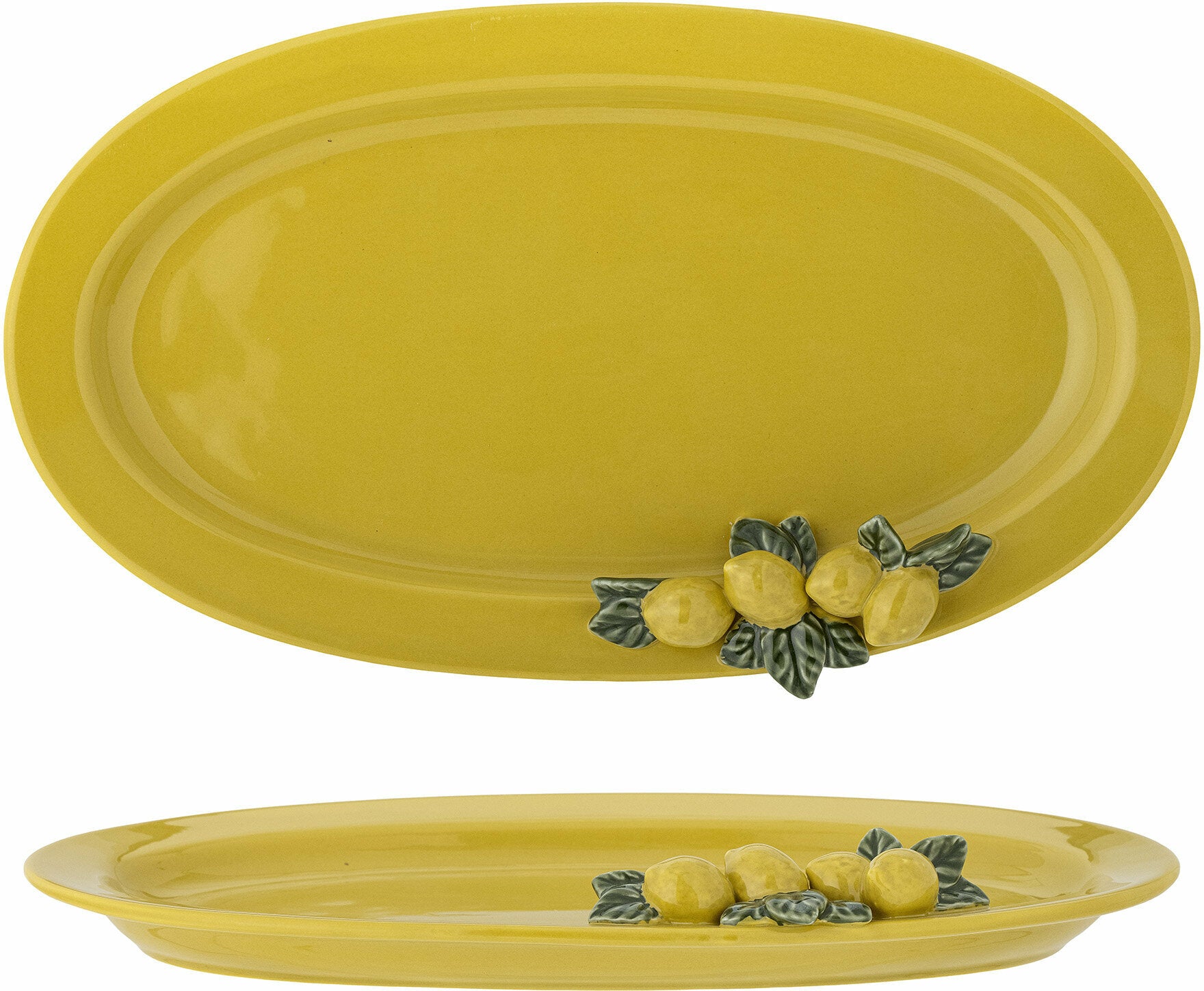 Assiette de service Limone Grès jaune - Bloomingville — 297903.jpg