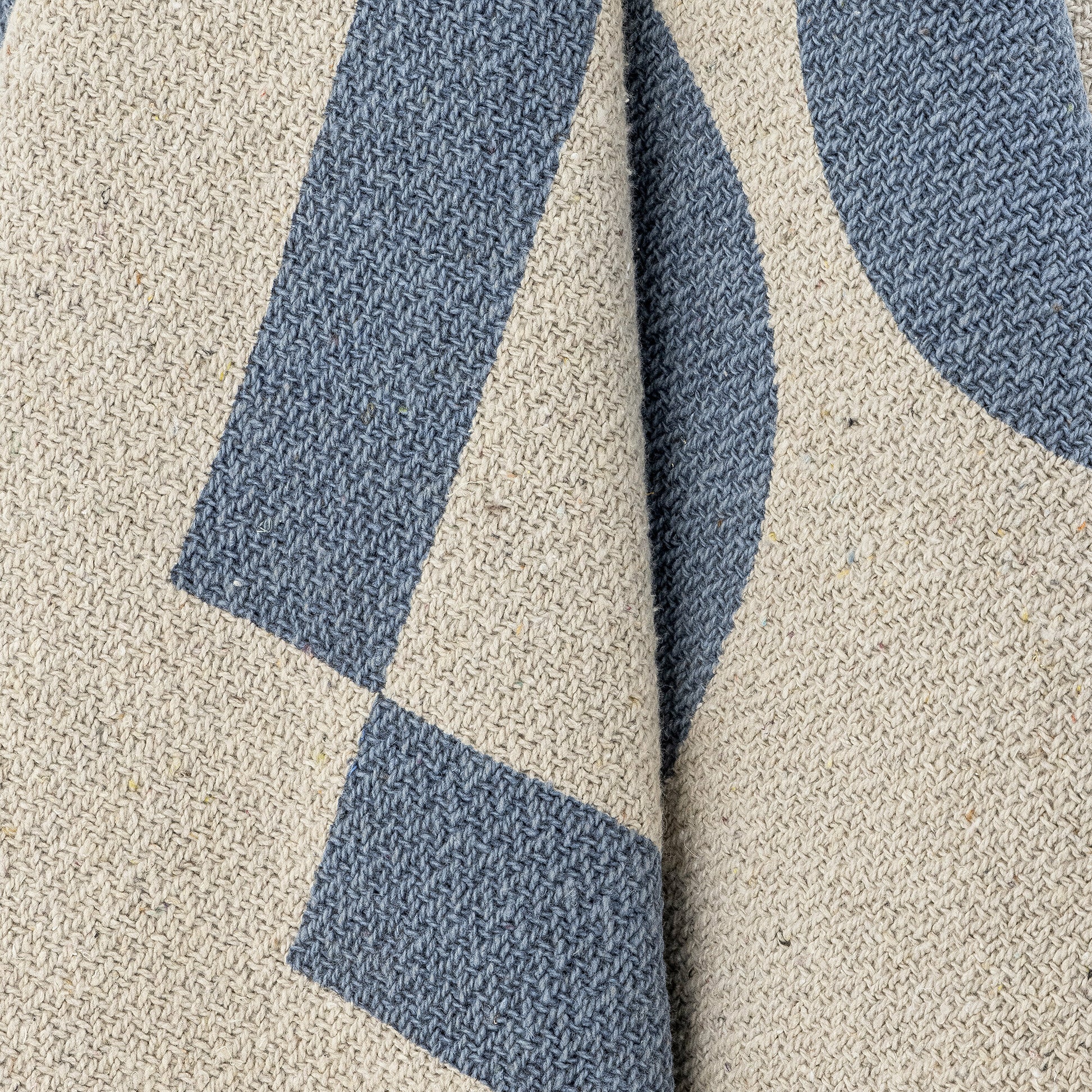 Plaid Agno Coton Recyclé Bleu - Bloomingville — 297937.jpg