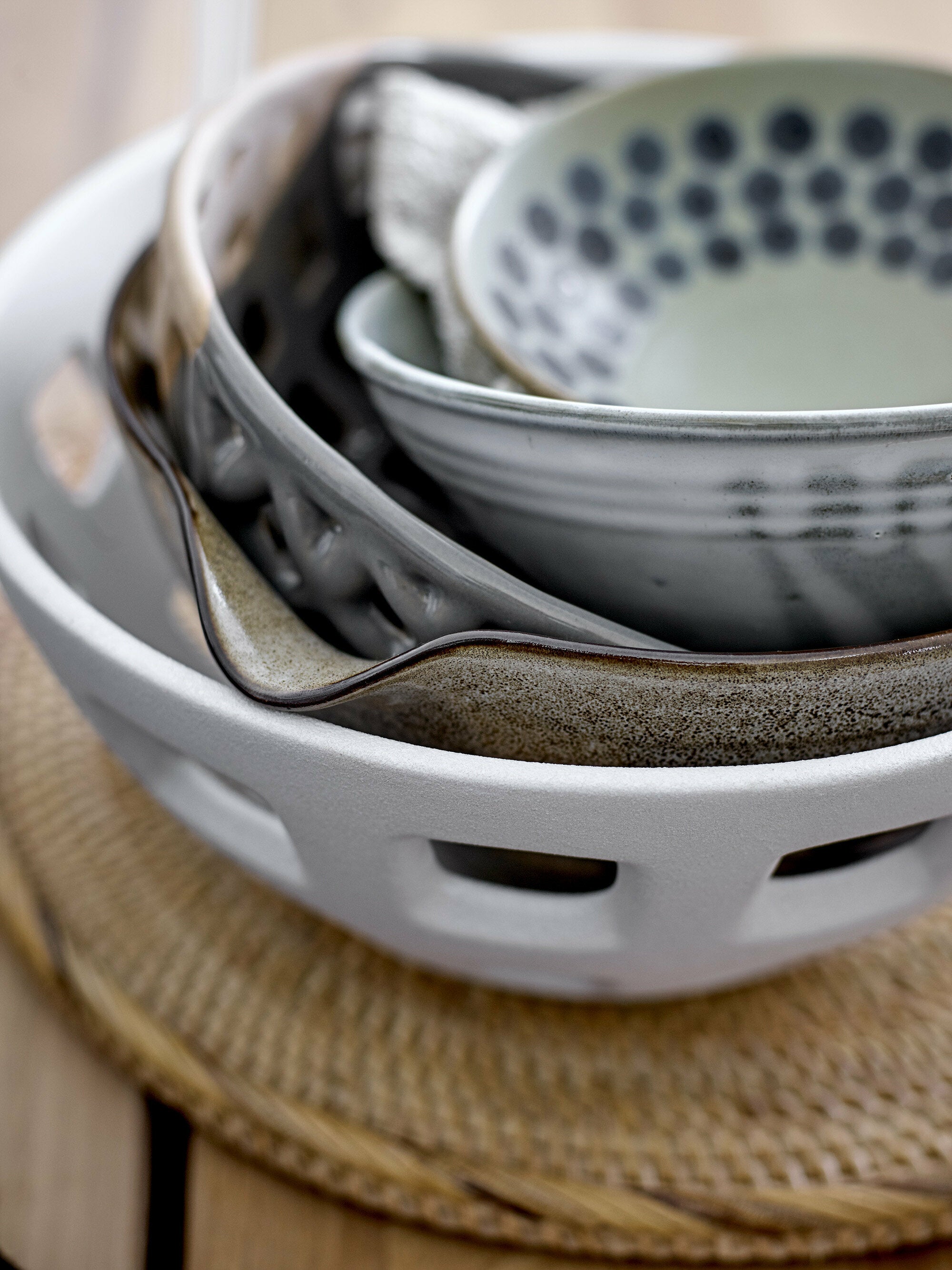 Electra Deco Bowl Grès Gris - Bloomingville — 298092.jpg