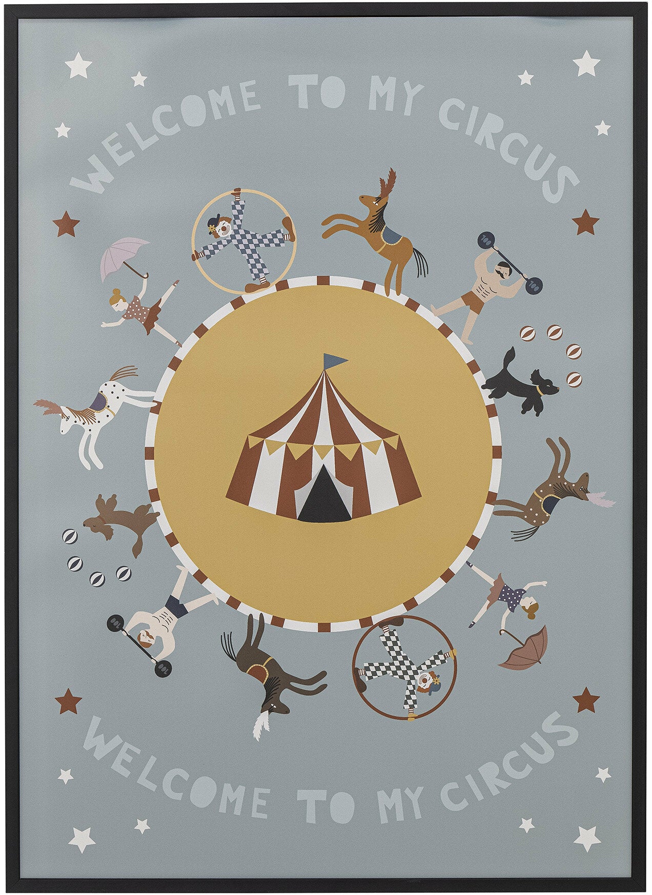 Illustration Maximo Avec Cadre Pin Noir - Bloomingville Mini — 298107.jpg