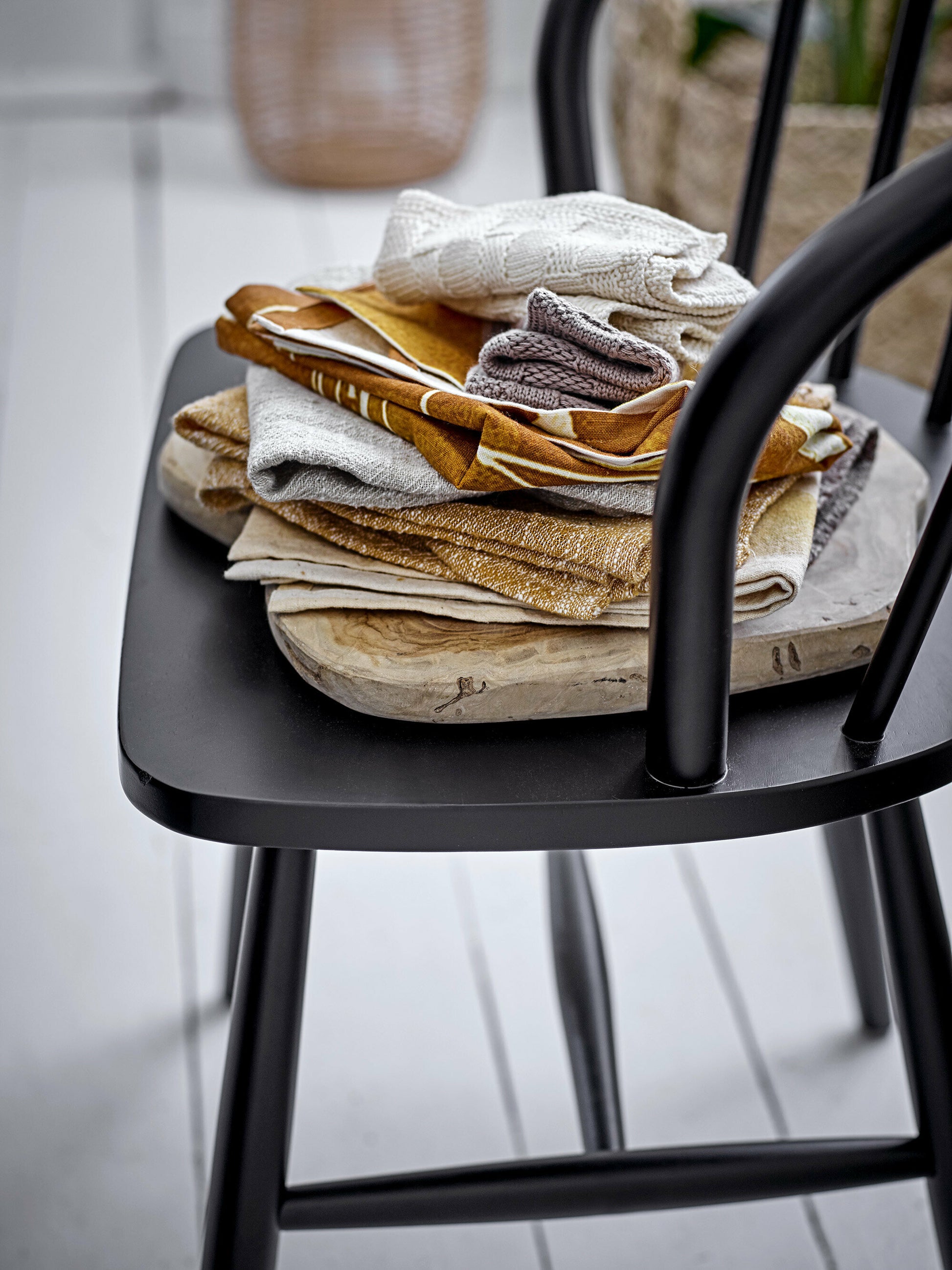 Serviette de cuisine Celleste Jaune Coton - Bloomingville — 298221.jpg