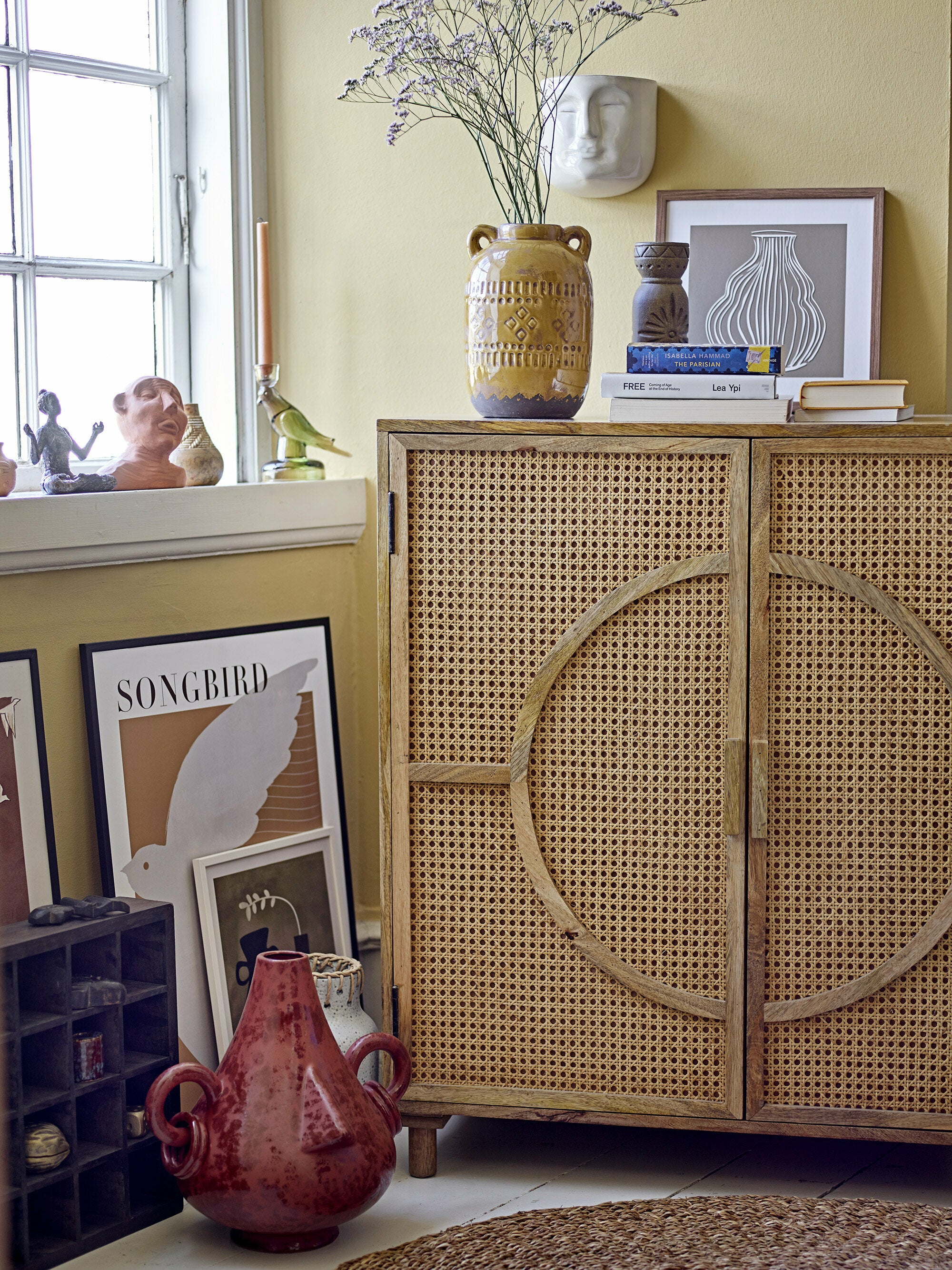 Vase Rijad Deco en terre cuite jaune - Bloomingville — 298225.jpg