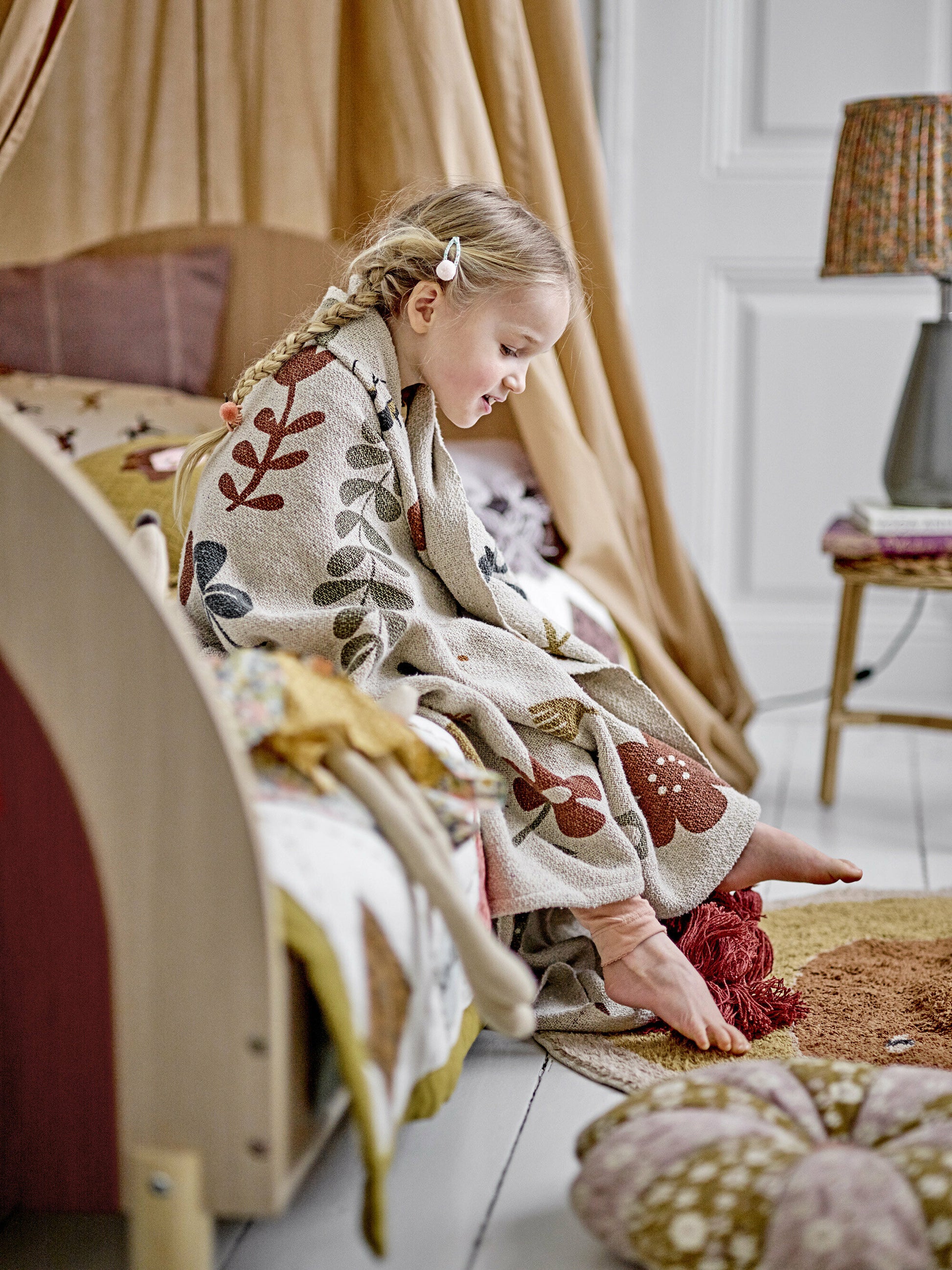 Coussin Madlen Coton Marron - Bloomingville Mini — 298385.jpg
