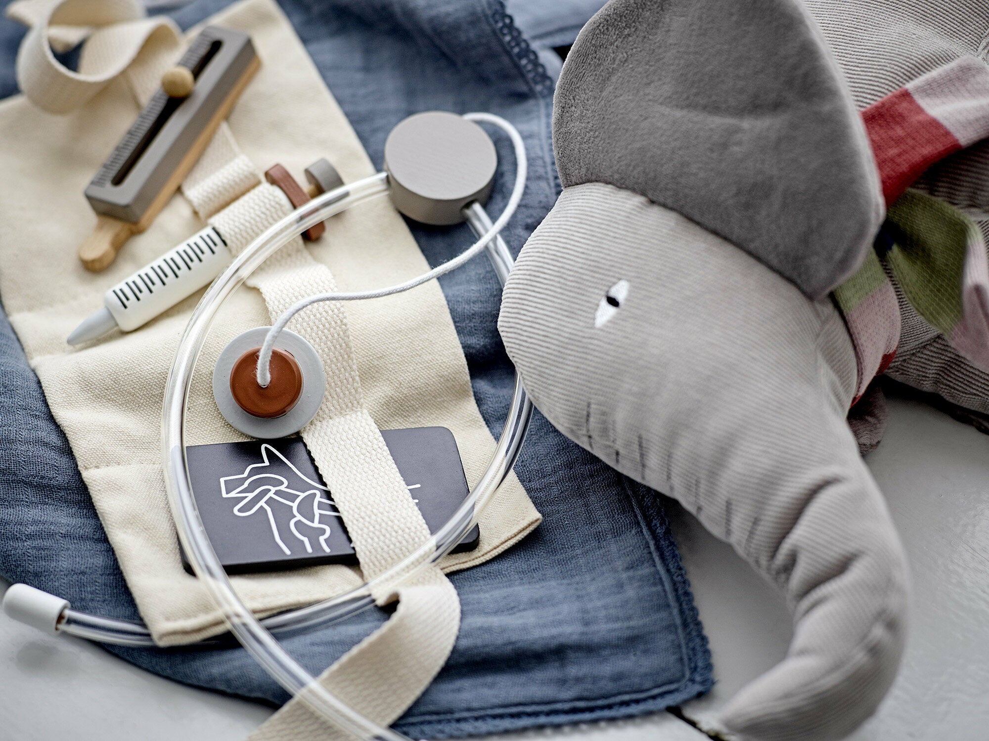 Ferdinand Jouet Doux Coton Gris - Bloomingville Mini — 299087.jpg