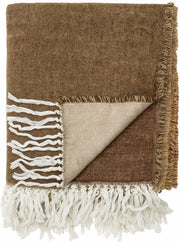 plaid-en-acrylique-marron-ara-throw-bloomingville-1