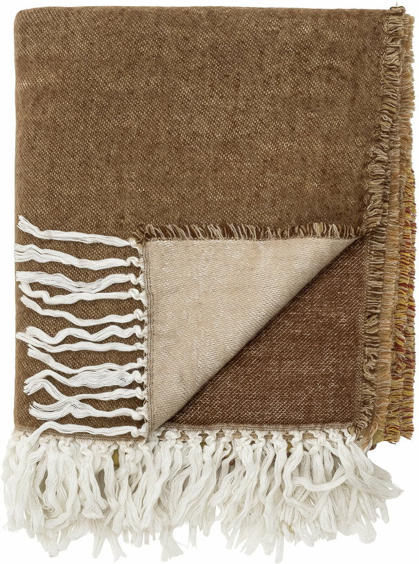 plaid-en-acrylique-marron-ara-throw-bloomingville-1