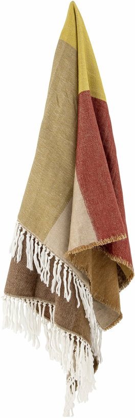 plaid-en-acrylique-marron-ara-throw-bloomingville-2