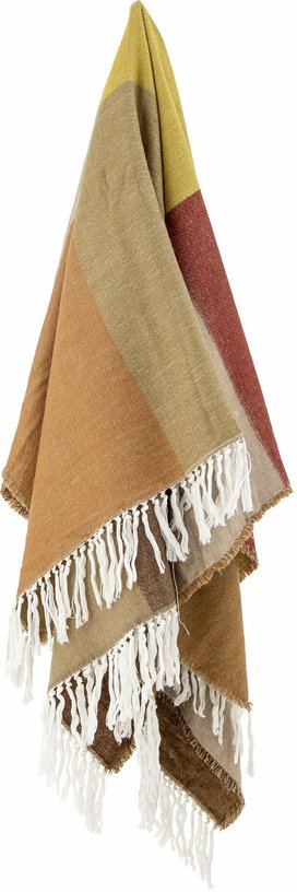plaid-en-acrylique-marron-ara-throw-bloomingville-3
