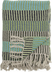 Plaid Isnel Coton recyclé bleu - Bloomingville — 299717.jpg