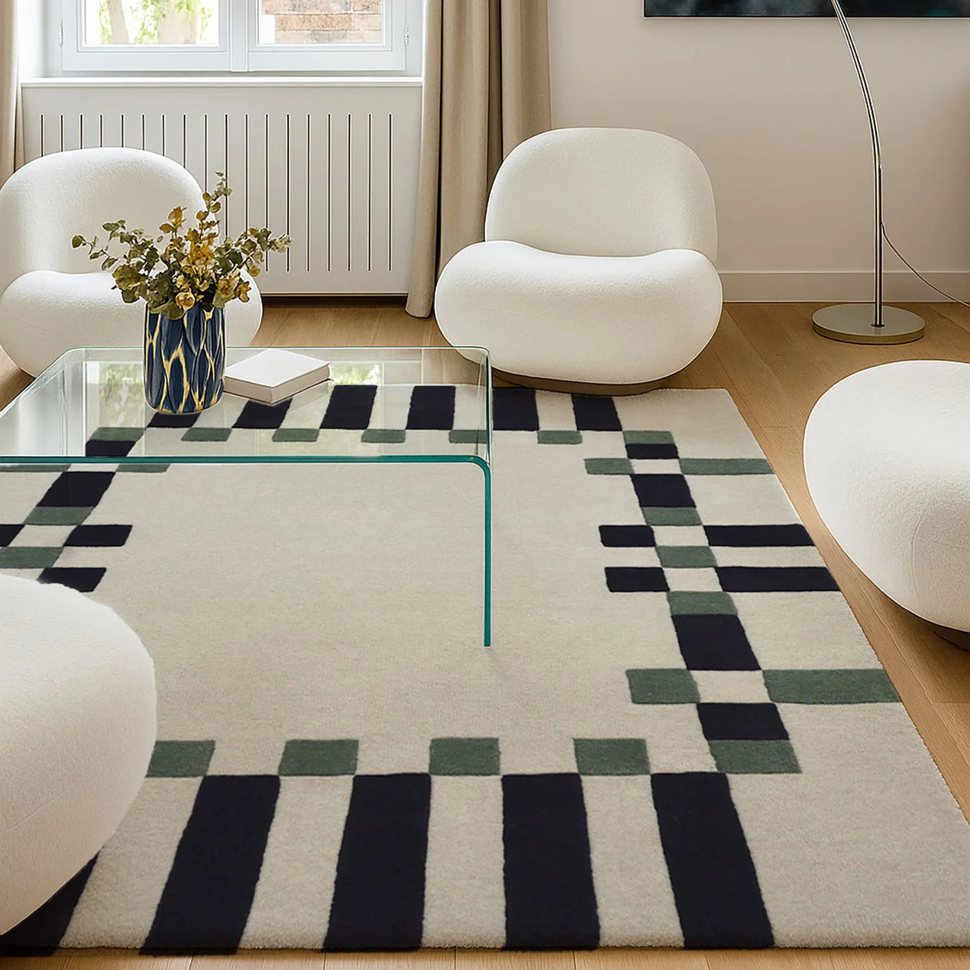 Tappeto in lana 200x290 cm Rivoli - Edito