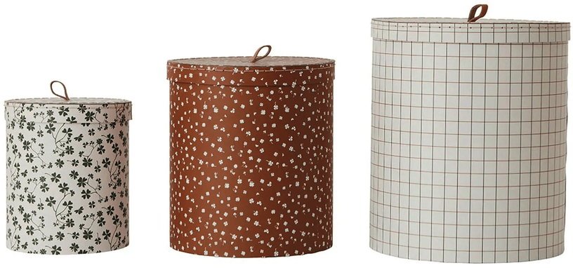 3 Boîtes de rangement rondes multicolores - OYOY - The Cool Republic