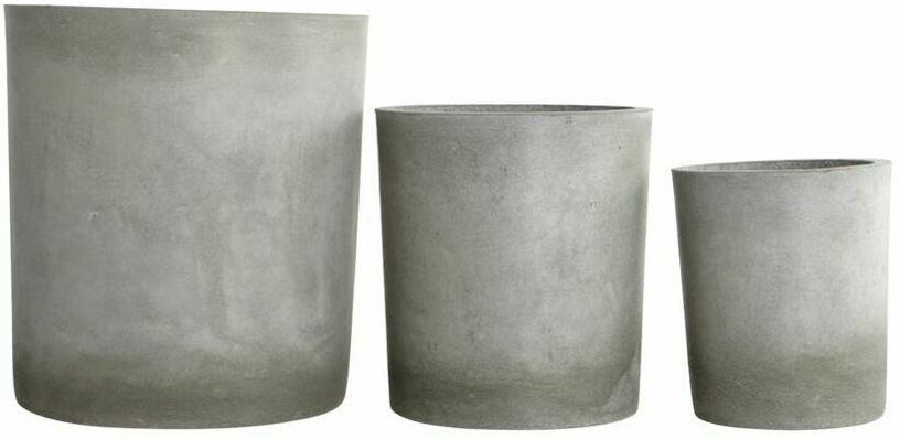 3 Cache - pot droits en béton gris - House doctor - The Cool Republic