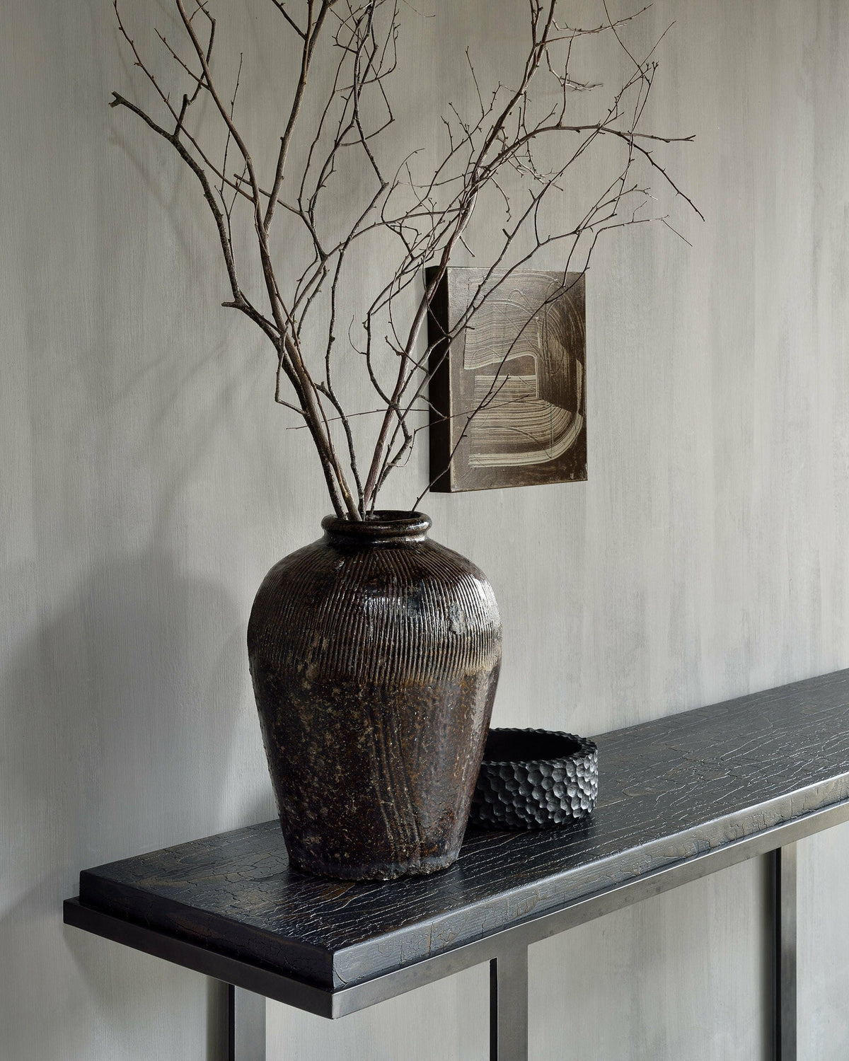 3 Corbeilles en acajou noir Chopped - Ethnicraft Accessories - The Cool Republic