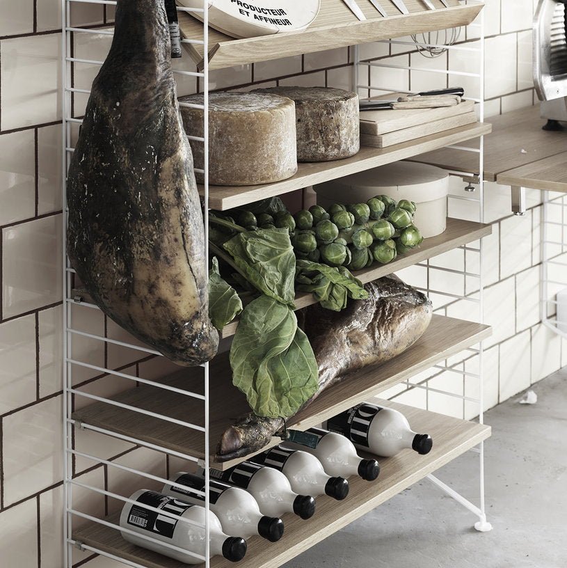 3 étagères en chêne 78 x 20 cm - String furniture - The Cool Republic