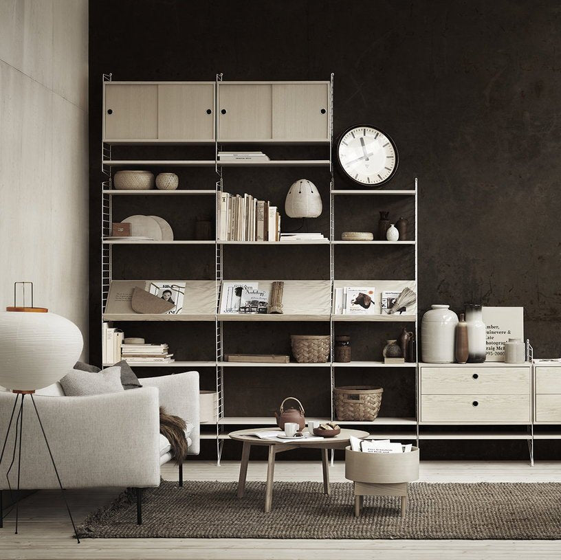 3 étagères en chêne 78 x 30 cm - String furniture - The Cool Republic