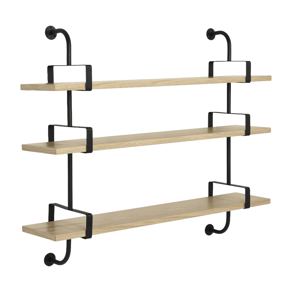 3 shelves in lacquered oak 155 cm Demon Shelf - Gubi - The Cool Republic