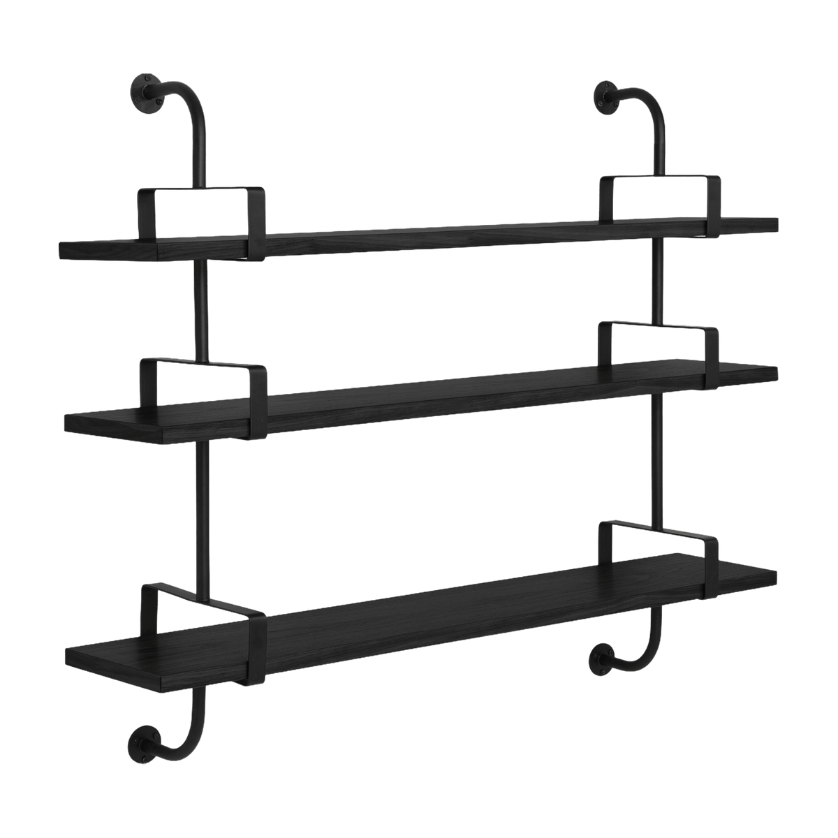 3 shelves in black ash 155 cm Demon Shelf - Gubi - The Cool Republic