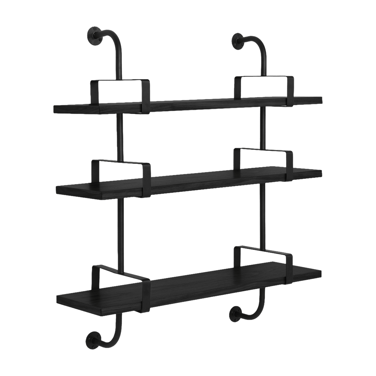 3 shelves in black ash 95 cm Demon Shelf - Gubi - The Cool Republic