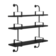 3 shelves in black ash 95 cm Demon Shelf - Gubi - The Cool Republic