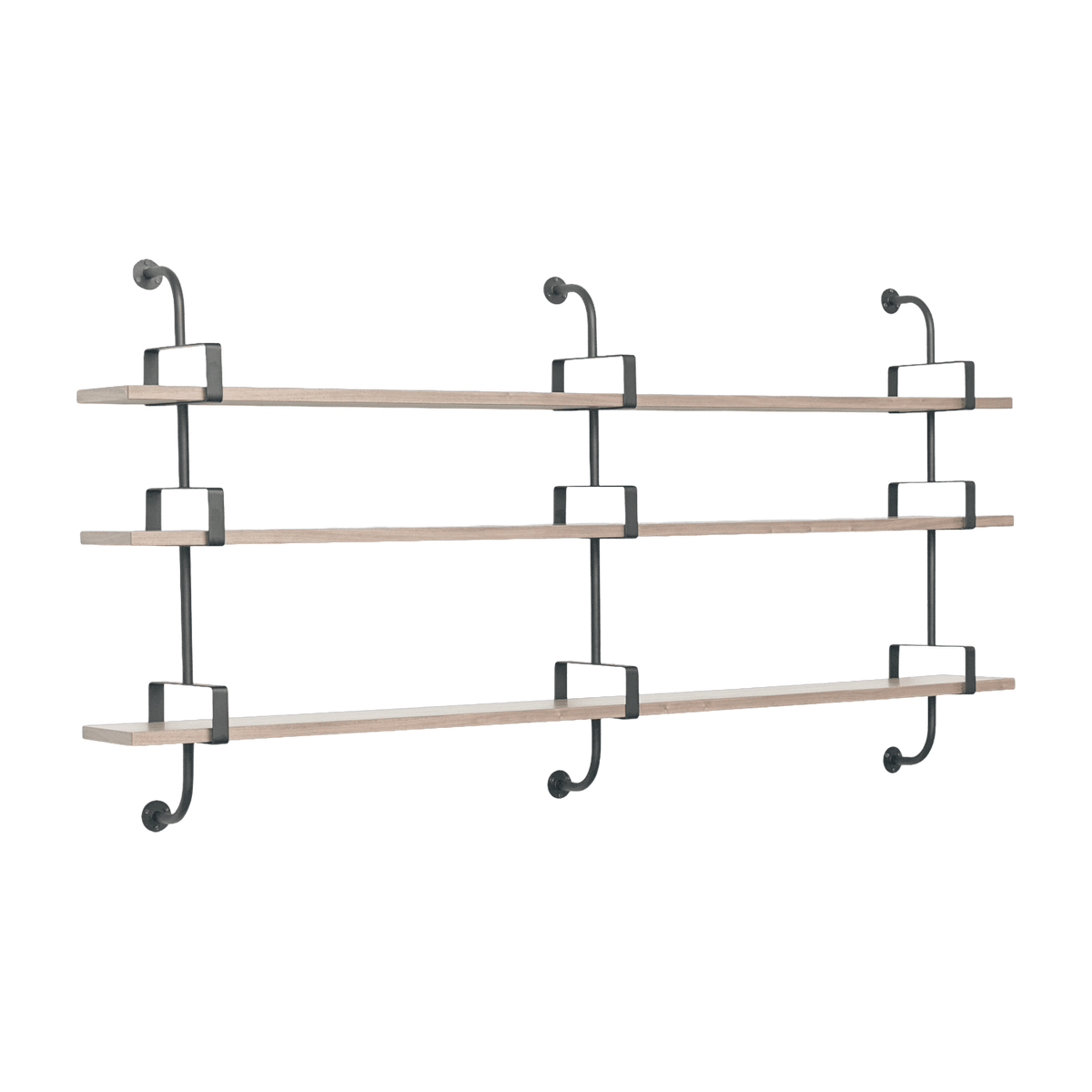 3 shelves in walnut 215 cm Demon Shelf - Gubi - The Cool Republic