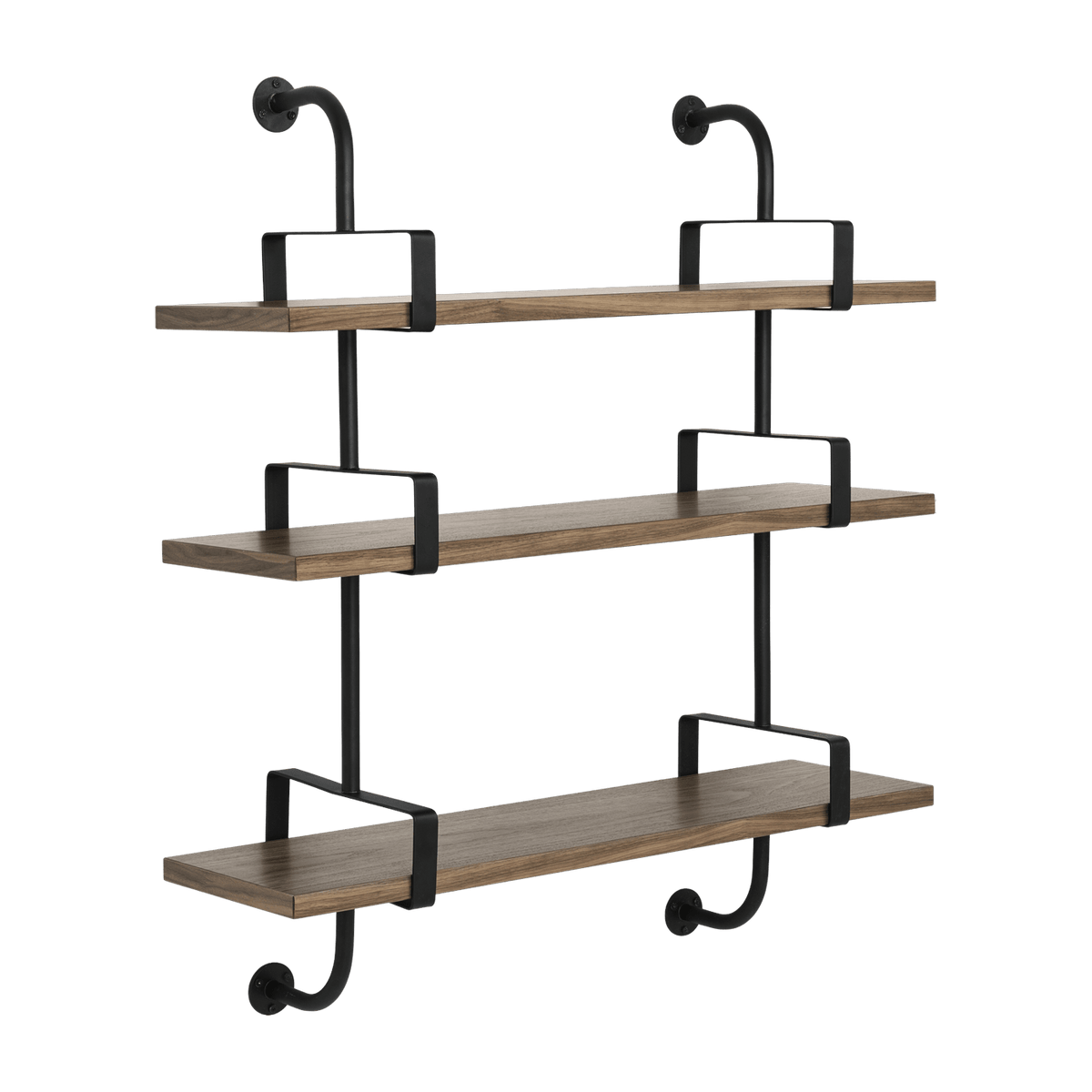 3 walnut shelves 95 cm Demon Shelf - Gubi - The Cool Republic